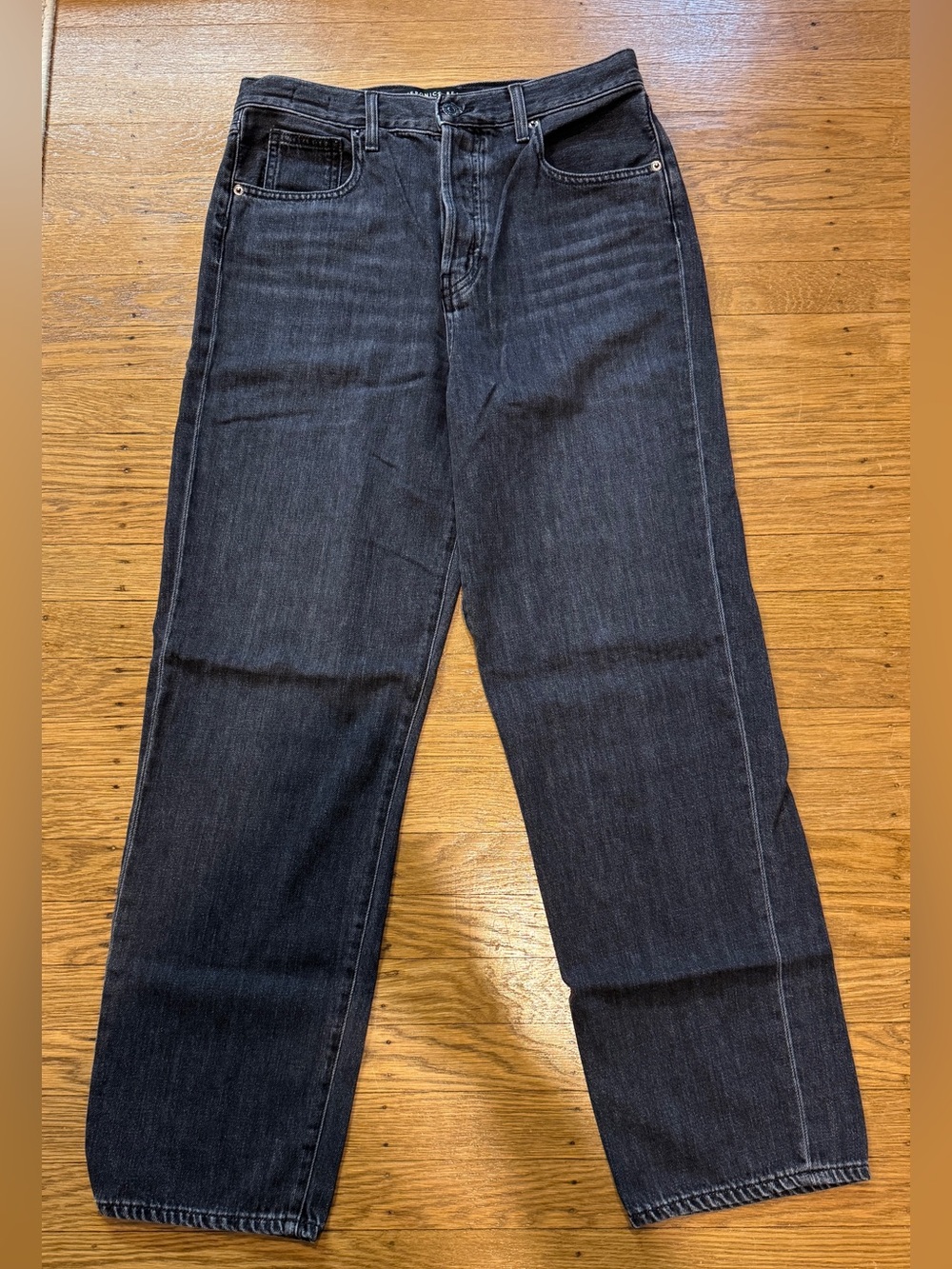 Veronica Beard Blake Straight Leg Jeans in Black size 29
